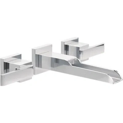 Delta Ara Wall Mounted Bathroom Faucet In Chrome