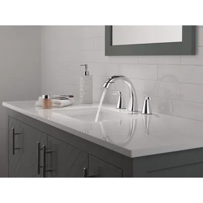 Delta Arvo Pull-down Widespread Bathroom Faucet, Pull Out Sprayer Bathroom Sink Faucet In Chrome