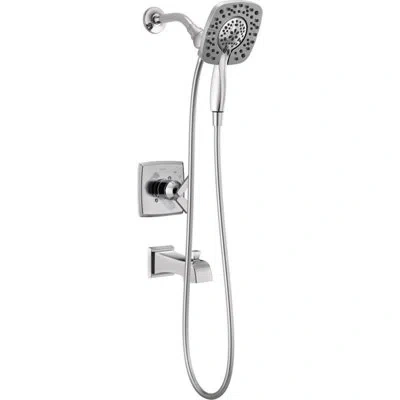 Delta Ashlyn 17 Series Dual-function Tub Shower Faucet Set, In2ition Shower Handle Trim Kit In Chrome