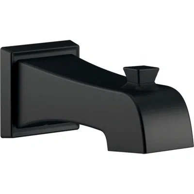 Delta Ashlyn Single Handle Wall Mounted Tub Spout In Matte Black
