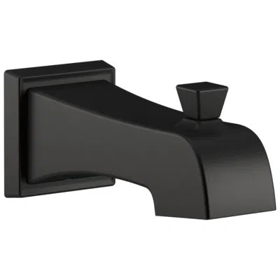 Delta Ashlyn Single Handle Wall Mounted Tub Spout In Matte Black