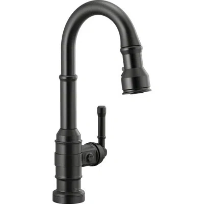 Delta Broderick Pull Down Single Handle Kitchen Faucet With Accessories