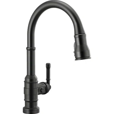 Delta Broderick Pull Down Touch Single Handle Kitchen Faucet With Accessories