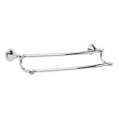 Delta Cassidy 24 In. Wall Mount Double Towel Bar Bath Hardware Accessory In Chrome