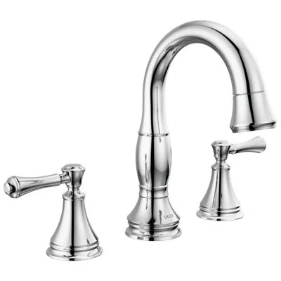 Delta Cassidy 3-hole Widespread Pull Out Sprayer Bathroom Faucet, 2-handle Bathroom Sink Faucet In Chrome