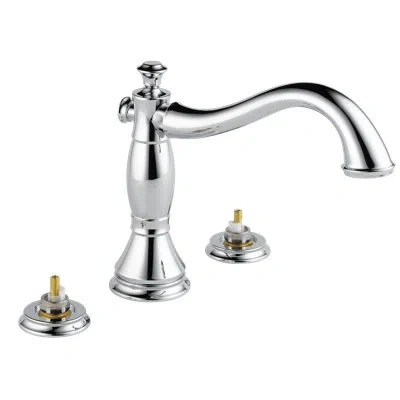 Delta Cassidy™ Deck Mounted Roman Tub Faucet Trim In Chrome