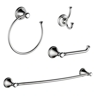 Delta Cassidy  4 Piece Bathroom Hardware Set In Chrome