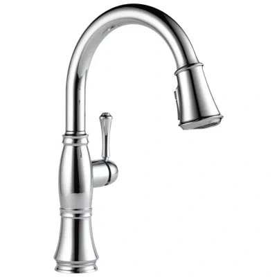 Delta Cassidy Pull Down Sprayer Kitchen Sink Faucet, Single Handle Kitchen Faucet In Chrome
