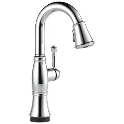 Delta Cassidy Single Handle Pulldown Bar/prep With Touch2o Technology In Chrome