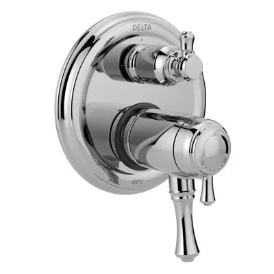 Delta Cassidy Thermostatic 17t Series Valve Trim With Double Handle In Chrome
