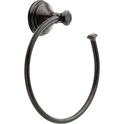 Delta Cassidy Wall Mount Round Open Towel Ring Bath Hardware Accessory In Venetian Bronze