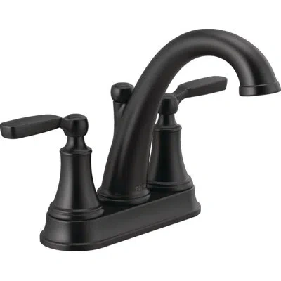 Delta Centerset Bathroom Faucet With Drain Assembly In Black