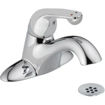 Delta Centerset Bathroom Faucet With Drain Assembly In Chrome