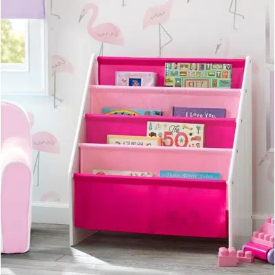 Delta Children 28" Book Display In White,pink