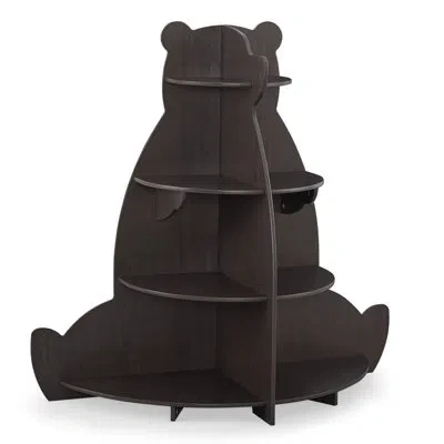 Delta Children Bear Bookcase - Greenguard Gold Certified, Crafted Walnut In Brown