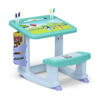 Delta Children Bluey Draw And Play Desk By  – Includes 10 Markers And Coloring Book