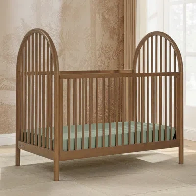 Delta Children Cannon 4-in-1 Convertible Crib - Converts From Baby Crib To Toddler Bed, Daybed And Sofa Bed, Fits S In Brown