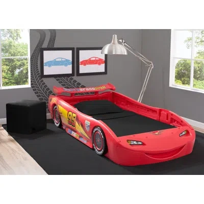 Delta Children Cars Convertible Toddler-to-twin Bed In Red