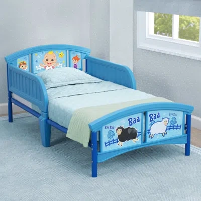 Delta Children Cocomelon Plastic Toddler Bed By  In Blue