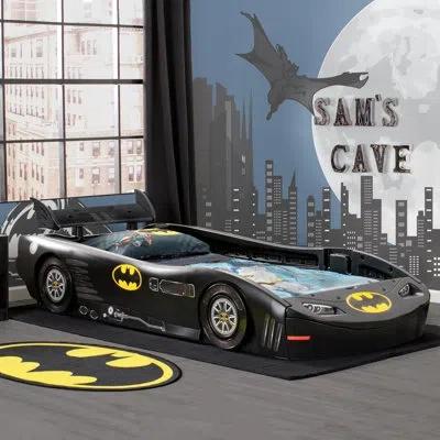 Delta Children Dc Comics Batmobile (batman) Twin Bed In Black