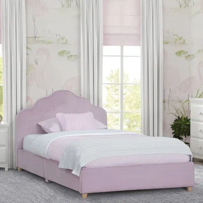 Delta Children Delta Twin Solid Wood Panel Bed By  In Pink