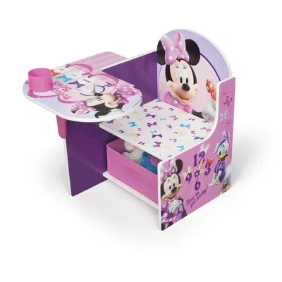 Delta Children Disney Minnie Mouse Chair Desk With Storage Bin By  In Pink