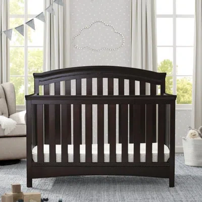 Delta Children Emerson 4-in-1 Convertible Crib In Dark Chocolate