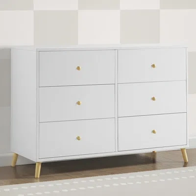 Delta Children Essex 6 Drawer Dresser In White