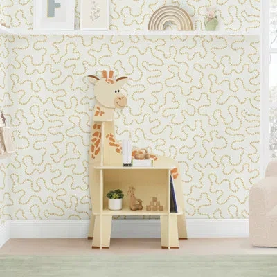 Delta Children Giraffe Bookcase - Greenguard Gold Certified In Yellow