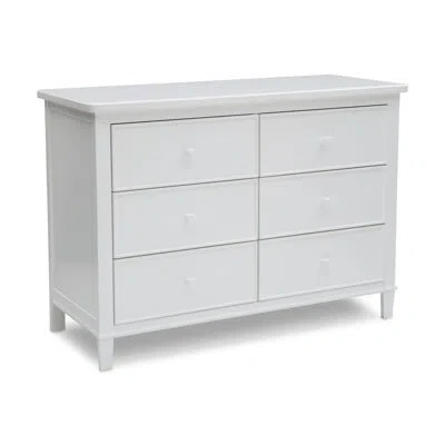 Delta Children Haven 6 Drawer Double Dresser In White