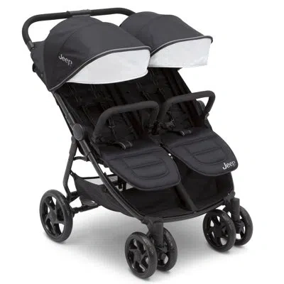 Delta Children Jeep Destination Ultralight Side X Side Double Stroller, Midnight In Black