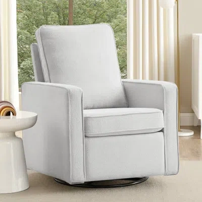 Delta Children Luna Nursery Swivel Glider - Greenguard Gold Certified And Oeko-tex Standard 100 Fabric, Dovetail Gr In Gray
