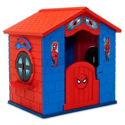 Delta Children Marvel Spiderman Plastic Indoor/outdoor Playhouse With Easy Assembly In Multi