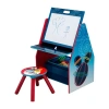 Delta Children Mickey Mouse Activity Center - Easel Desk With Stool & Toy Organizer Mickey Mouse 2-pc. Easel In Blue
