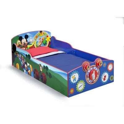 Delta Children Mickey Mouse Interactive Wood Toddler Bed In Multi