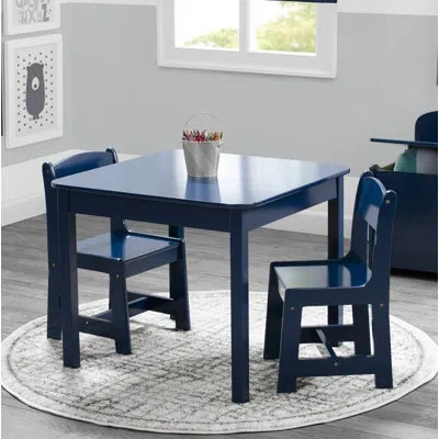 Delta Children Mysize Table And Chair Set, Greenguard Gold Certified In Blue