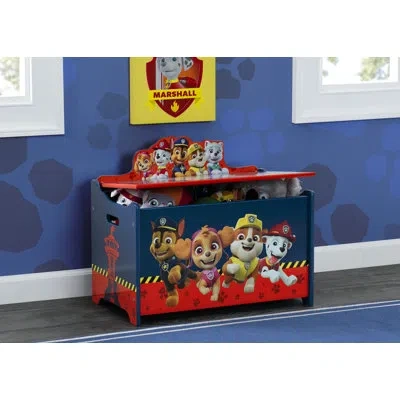 Delta Children Nick Jr. Paw Patrol Deluxe  Toy Box In Red;navy