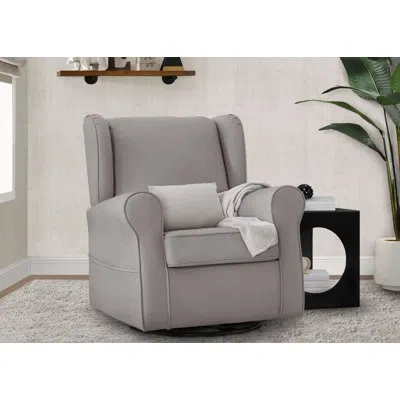Delta Children Reston Swivel Glider In French Gray