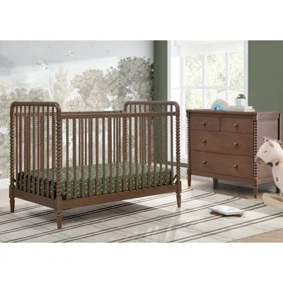 Delta Children Saint Convertible 4-piece Nursery Furniture Set In Brown