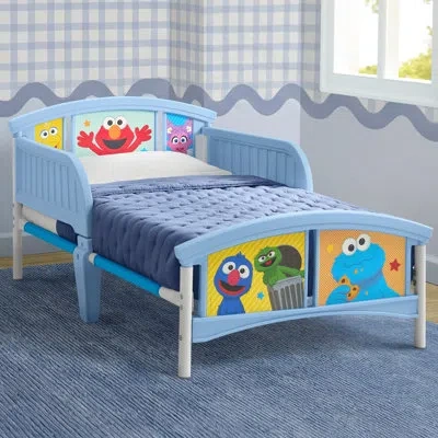 Delta Children Sesame Street Toddler Bed In Blue