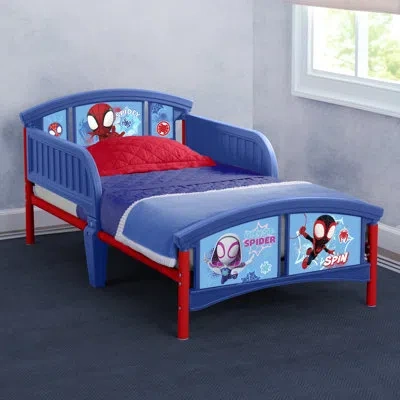Delta Children Spidey And His Amazing Friends Plastic Toddler Bed By  In Blue