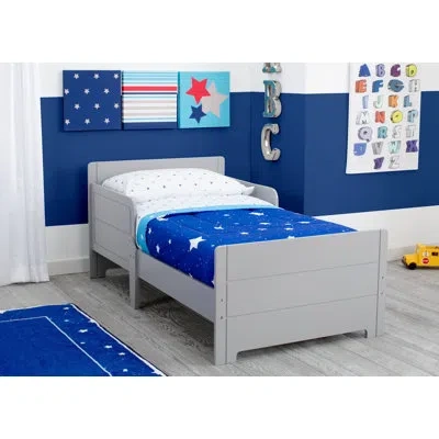 Delta Children Toddler Solid Wood Standard Bed In Gray