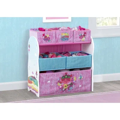 Delta Children Trolls World Tour Design And Store 6 Bin Toy Organizer