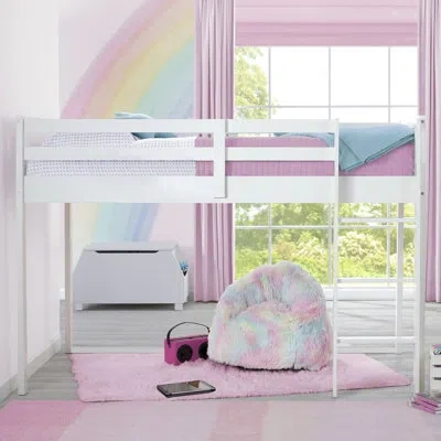 Delta Children Twin Solid Wood Loft Bed By  In White