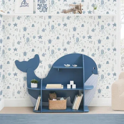 Delta Children Whale Bookcase - Greenguard Gold Certified In Blue
