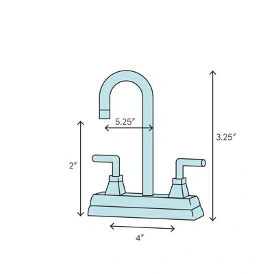 Delta Classic Centerset Bathroom Faucet With Metal Blade Handles In Chrome