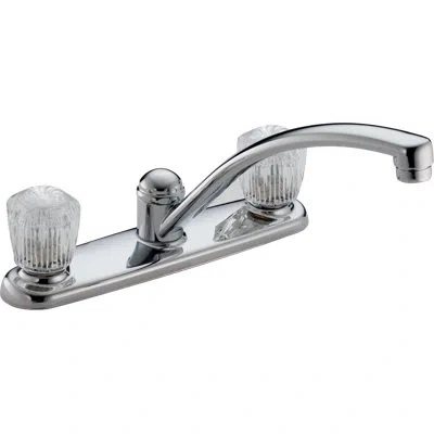 Delta Classic Double Handle Kitchen Faucet In Chrome