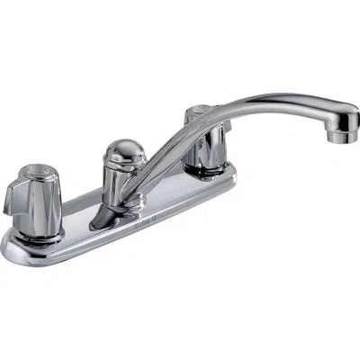 Delta Classic Double Handle Kitchen Faucet In Chrome