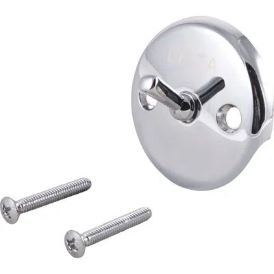 Delta Classic Overflow Plate And Screw With Trip Lever In Chrome