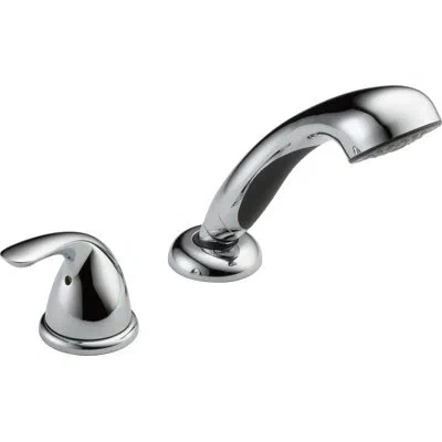 Delta Classic Single Handle Deck Mounted Roman Tub Faucet Trim With Handshower In Chrome